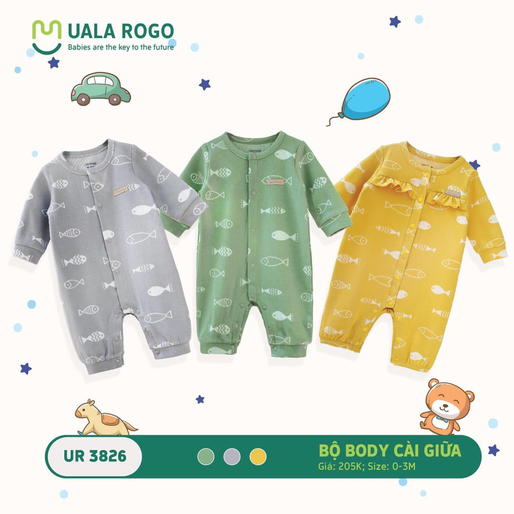 Body nỉ cúc giữa uala rogo ur3826