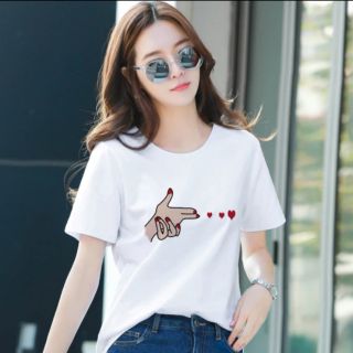 Áo phông thêu hình bắn tim