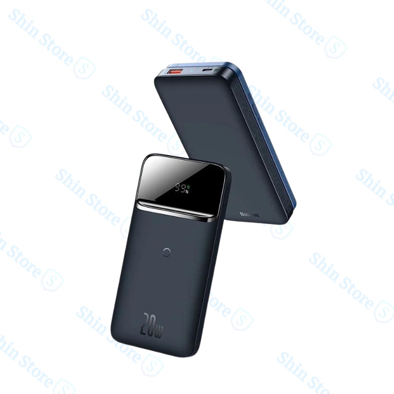Sạc dự phòng không dây tích hợp nam châm PD 20W 10000mAh Baseus Magnetic Wireless Quick Charging Power Bank - Shin Store