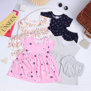 Đầm cotton xuất dư bé gái dáng đuôi cá siêu dễ thương, thoáng mát mùa hè, váy đầm bé gái mềm mịn