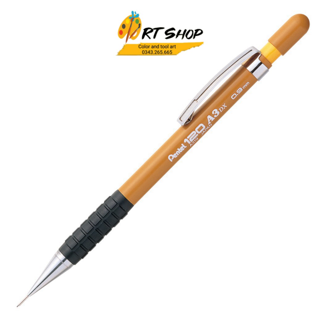 Chì bấm pentel 0.3/0.5/0.7/0.9 mm A3 Pentel 120 A3DX, Sensi-Grip® Mechanical Drafting Pencil - ART SHOP