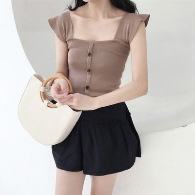 FREESHIP ĐƠN 99K_ Áo Kiểu Camisole Màu Trơn Đơn Giản