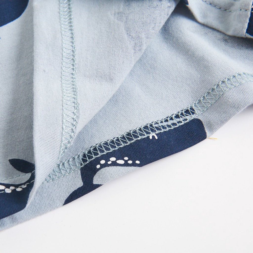 Bộ quần áo Sanlutoz gồm áo thun và quần short thời trang mùa hè dành cho bé trai