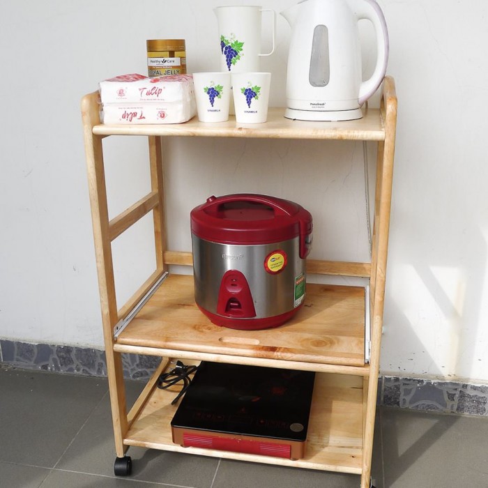 Kệ Gỗ Để Lò Vi Sóng 3 Tầng.
