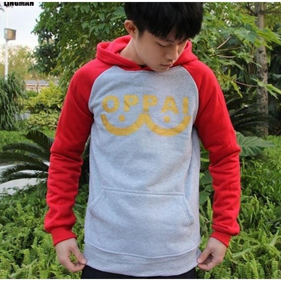 Áo khoác hoodie dáng rộng cho nam tay dài in hình nhân vật phim One Punch Man | BigBuy360 - bigbuy360.vn