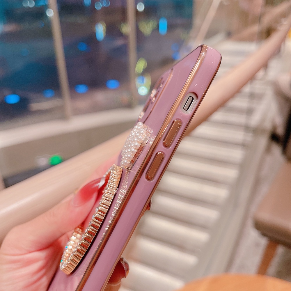 Ốp điện thoại TPU có gương cao cấp sang trọng cho iPhone 12 11 pro max xs max xr x 8 7 plus