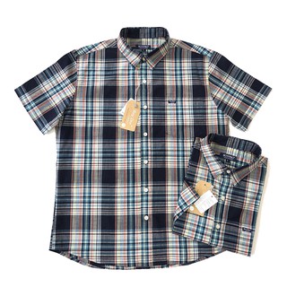 Áo Sơ Mi Linen Sọc Caro Tay Ngắn LN010 (Sọc Đen Trắng)