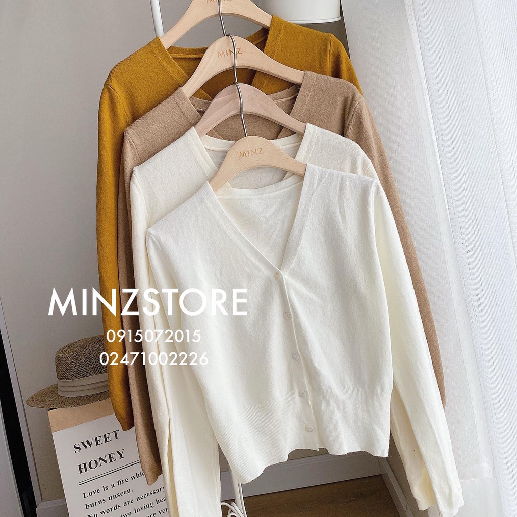 Cardigan cổ tim dài tay #2153 (6 màu)