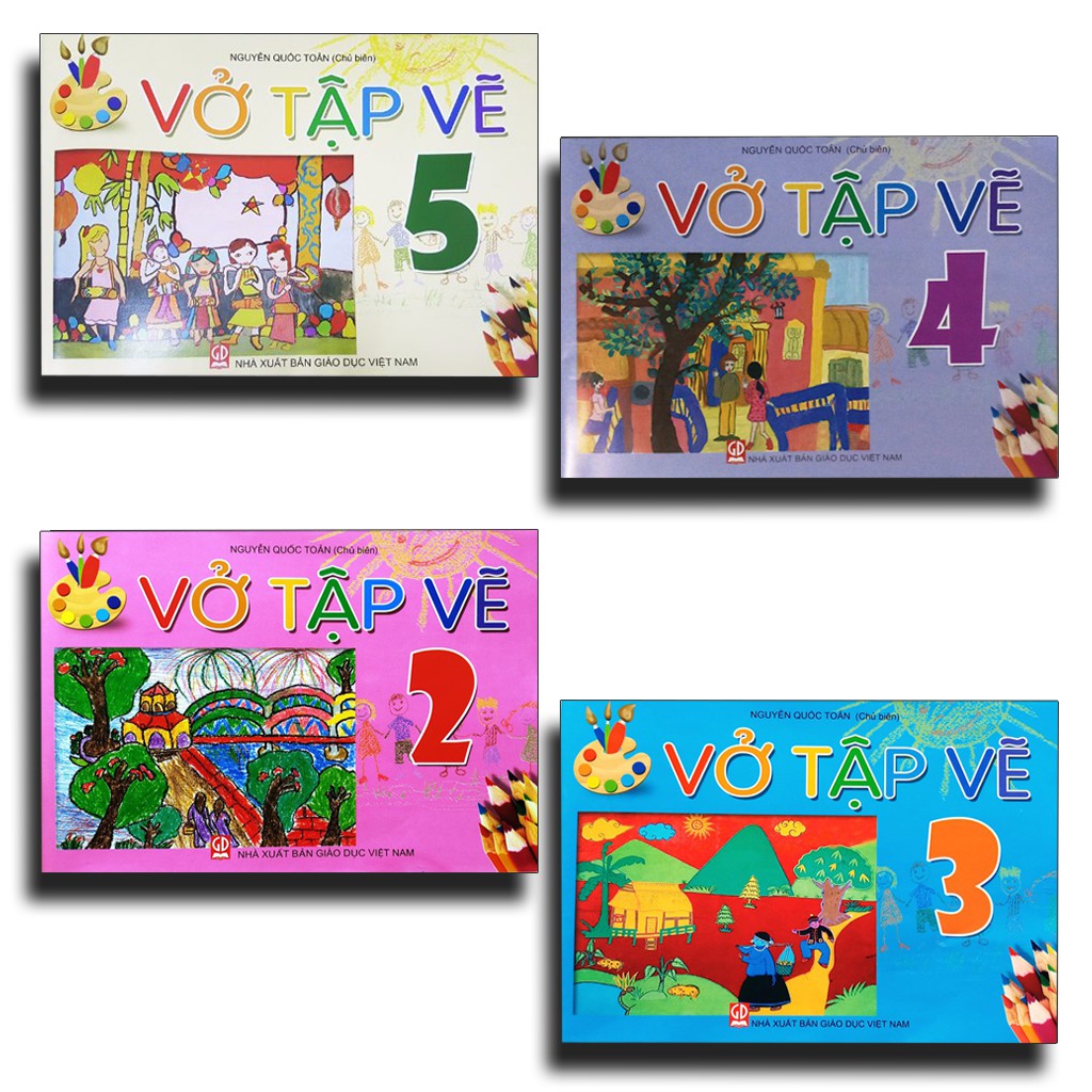 Sách - Vở Tập Vẽ Lớp 2, 3, 4, 5