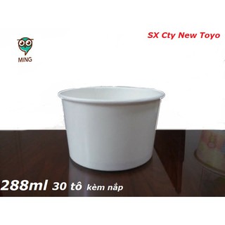Tô giấy đựng cơm TOYO 288ml - hộp giấy - thố giấy