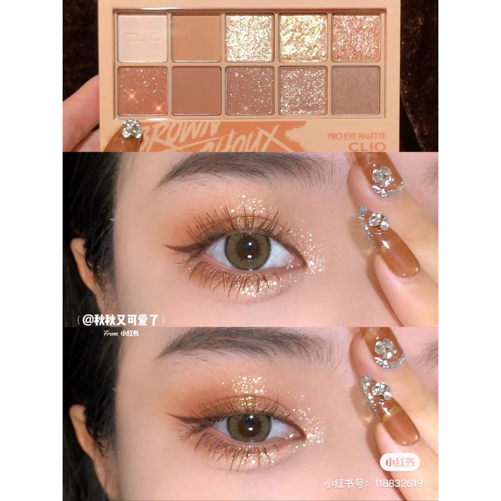 [ĐỦ BILL | Clio ] Bảng mắt 10 ô Pro Eye Palette màu 08 Into the Lace và 09 Botanic Mauve | BigBuy360 - bigbuy360.vn