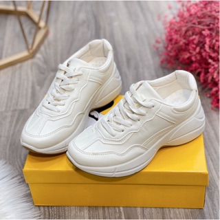 Giày thể thao sneaker trắng đế nâu fullbox hàng quảng châu cao cấp