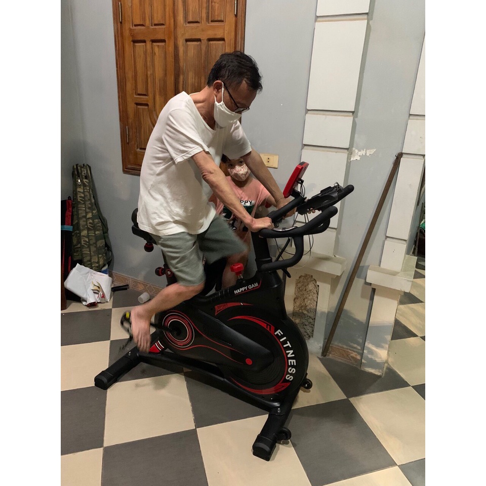 Xe đạp tập thể dục FITNESS Happy Gam kháng từ