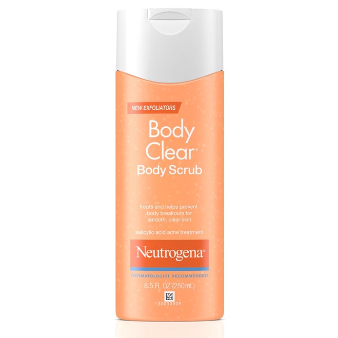 Bill US - Sữa tắm &amp; tẩy tế bào chết giảm mụn Neutrogena Body Clear Scrub 250ml