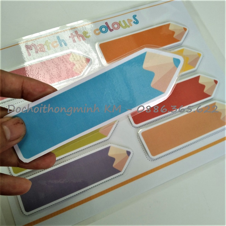 HỌC LIỆU - Matching phân biệt màu sắc bút chì