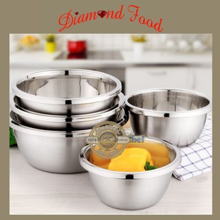 [Siêu Rẻ] Bát trộn bột / Âu trộn bột / Tô trộn inox 24cm HOT HOT HOT