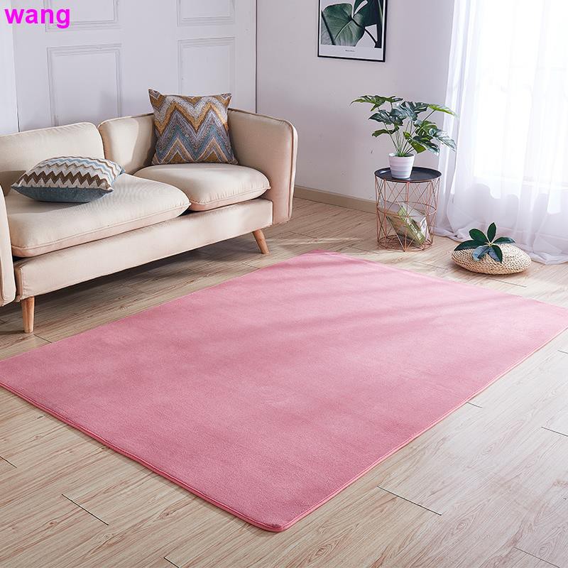 Nordic coffee table mat ins bedroom full shop simple modern pure color home living room tatami light blue carpet