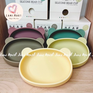 Bát gấu ăn dặm silicon bluemama modui madeinkorea