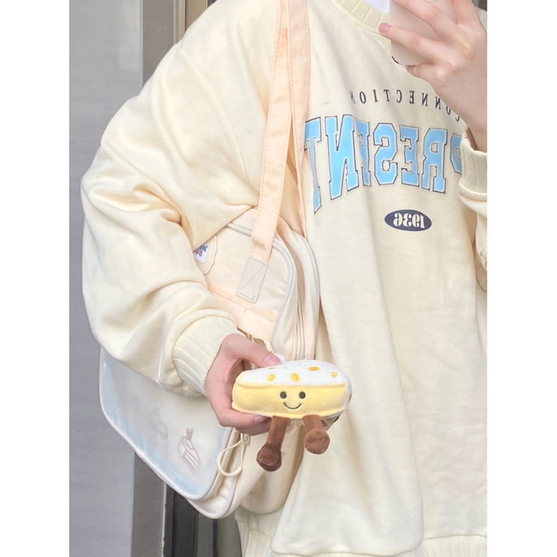 Túi tote canvas Sức Chứa Lớn In Hình Món Tráng Miệng Dễ Thương Cho Học Sinh Sinh Viên