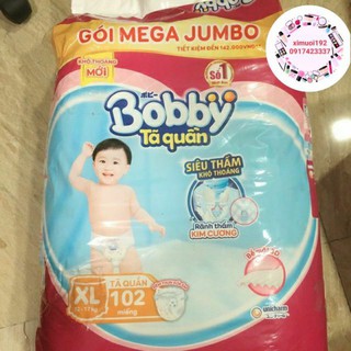 Tã quần Bobby mega L111 + 9 miếng