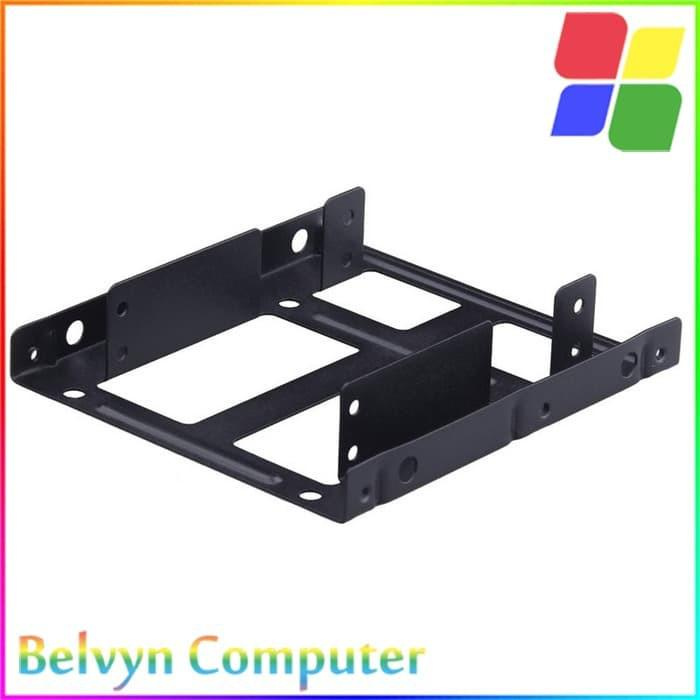 Ốp Khung Gắn Ổ Cứng Hdd Ssd 2.5 Inch Sang 3.5 Inch 2 Bay - Scm0002 Màu Đen | BigBuy360 - bigbuy360.vn