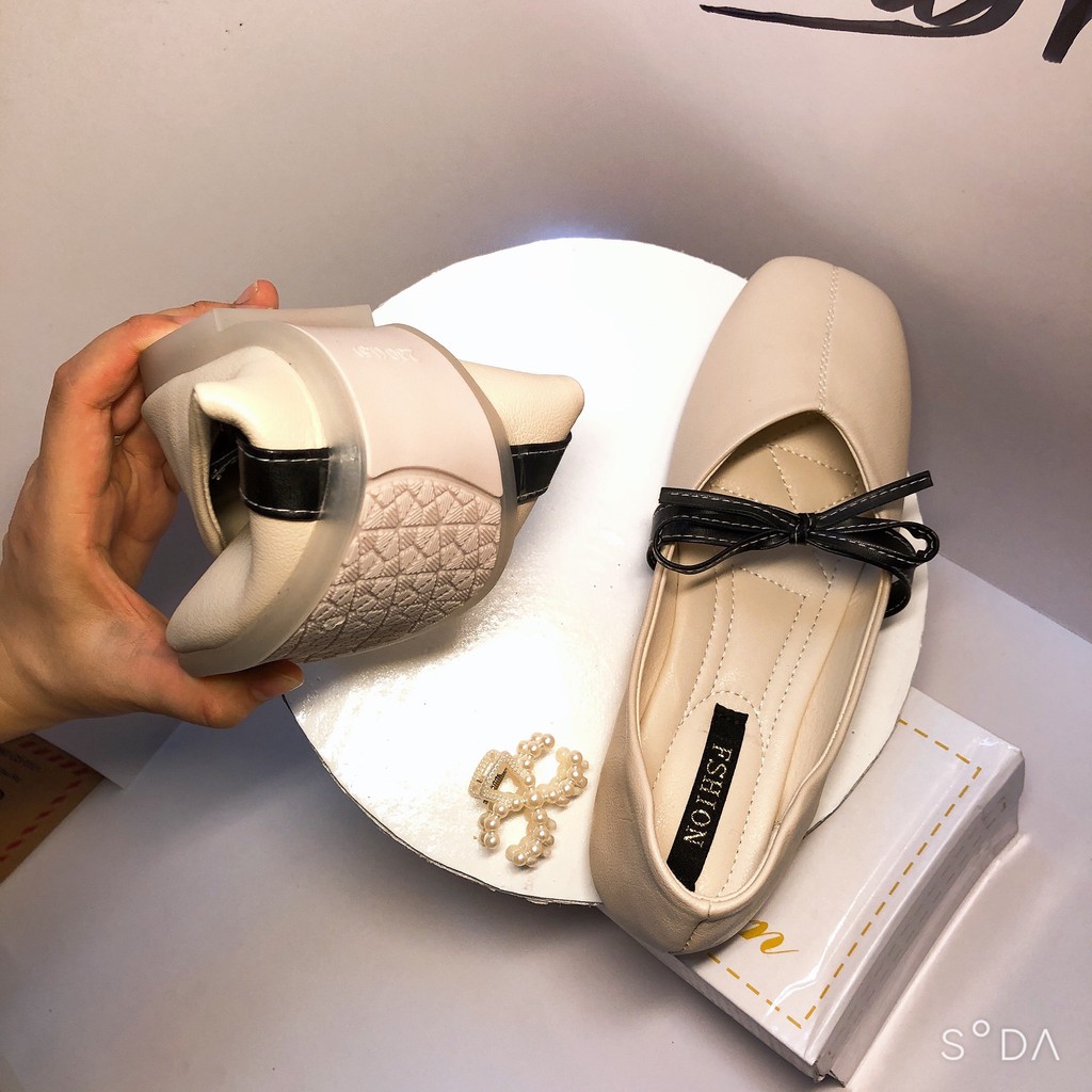 [ 𝒂̉𝒏𝒉 𝒕𝒉𝒂̣̂𝒕 + 𝒗𝒊𝒅𝒆𝒐 ] Giày Búp Bê Nữ - giày nữ đế bệt Thắt Nơ Mẫu Mới 2021. Êm Ái Trên Từng Bước Đi. | BigBuy360 - bigbuy360.vn