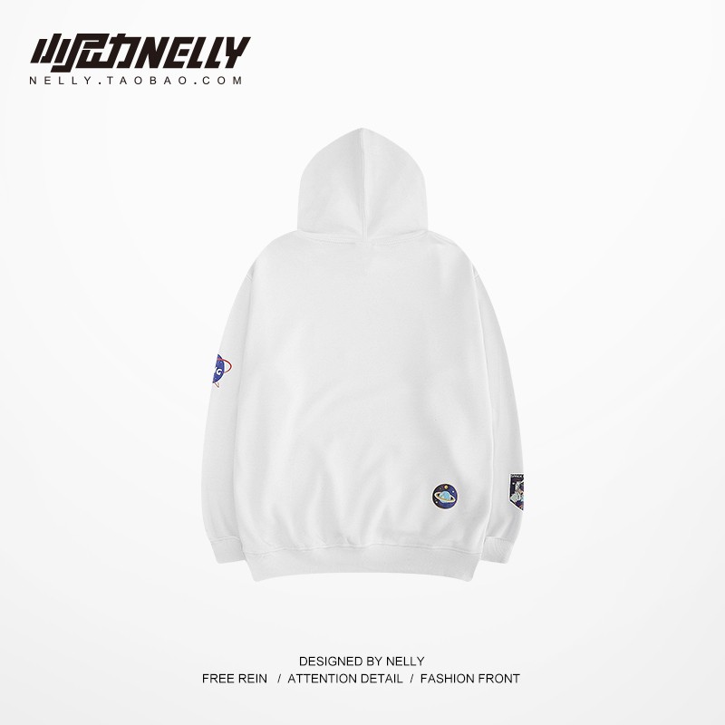 [NY2289] Áo nỉ có mũ in hình đồ du hành (NELLY)