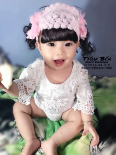 Băng đô tóc giả cho bé 6-36m