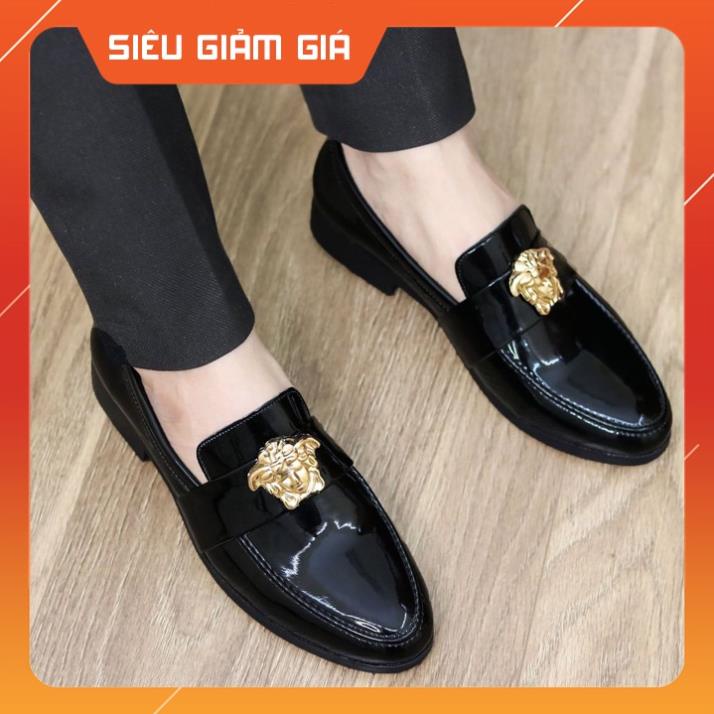 🌻 Giày Lười Da Bóng Nam Giá Rẻ -Tăng Thêm Chiều Cao 3cm - GL02