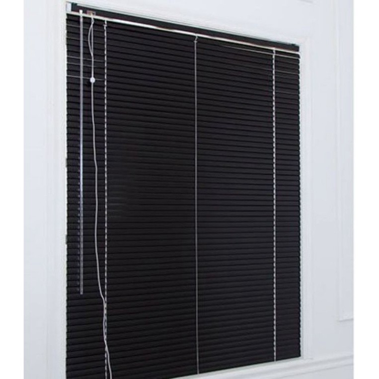 Rèm sáo nhôm cản nắng mã st35 mầu đen nhận đặt theo kích thước