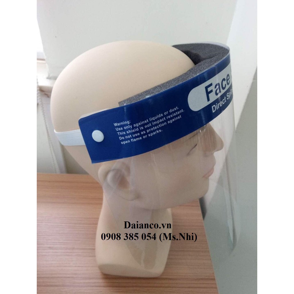 Mặt nạ phòng dịch, tấm chắn giọt bắn faceshield- Hình thật
