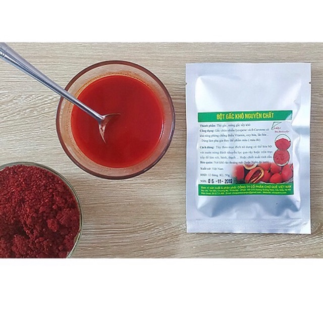 Bột Gấc Nguyên Chất 10G Tạo Mầu Đỏ