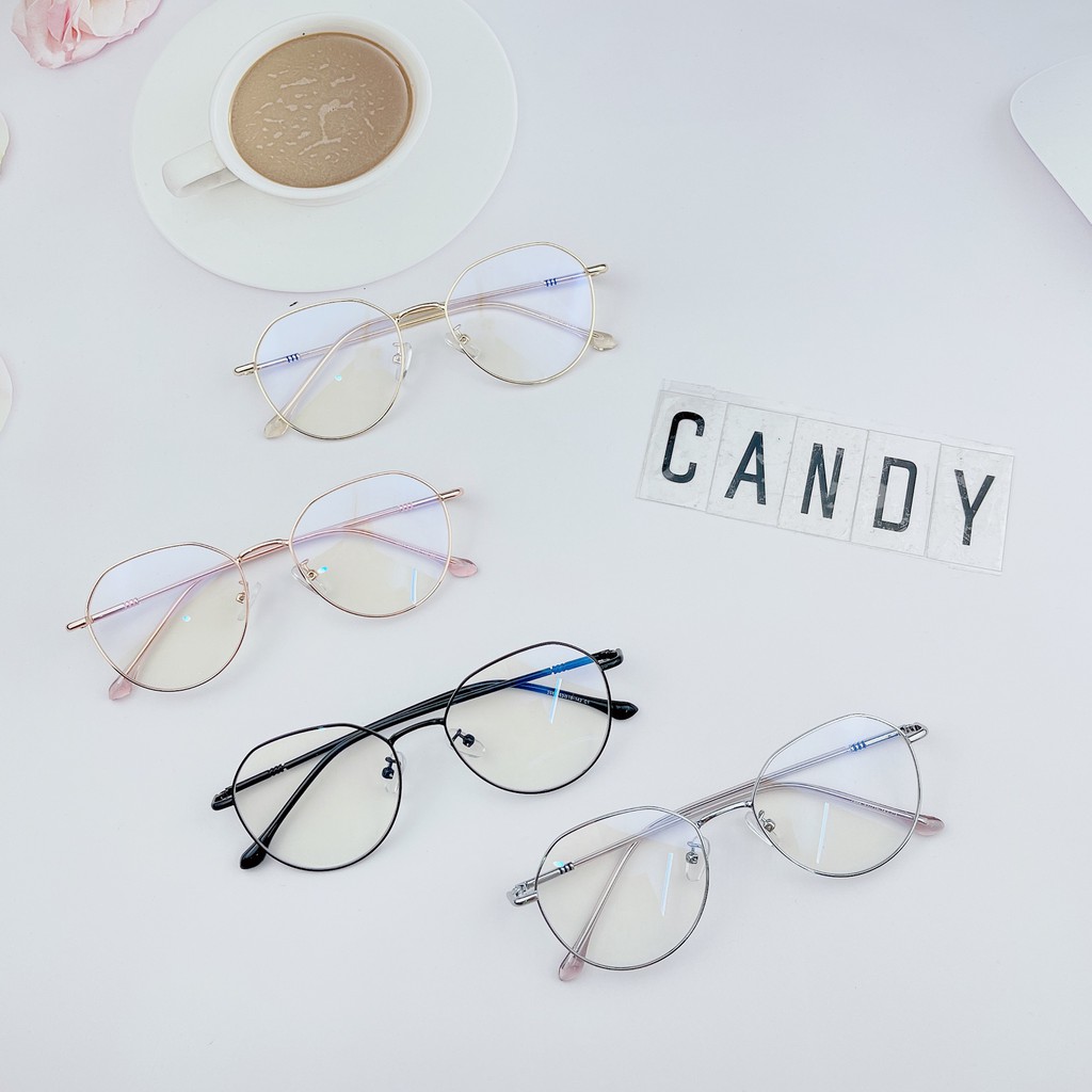 Gọng kính cận tròn kim loại nam nữ 2998 - Tiệm kính Candy | BigBuy360 - bigbuy360.vn