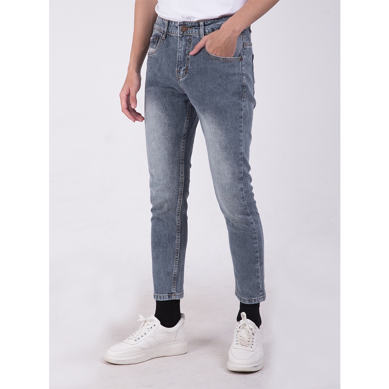 Quần jean nam xám ống slim fit màu hot 2022 nhà Ngọc Vệ Fashion