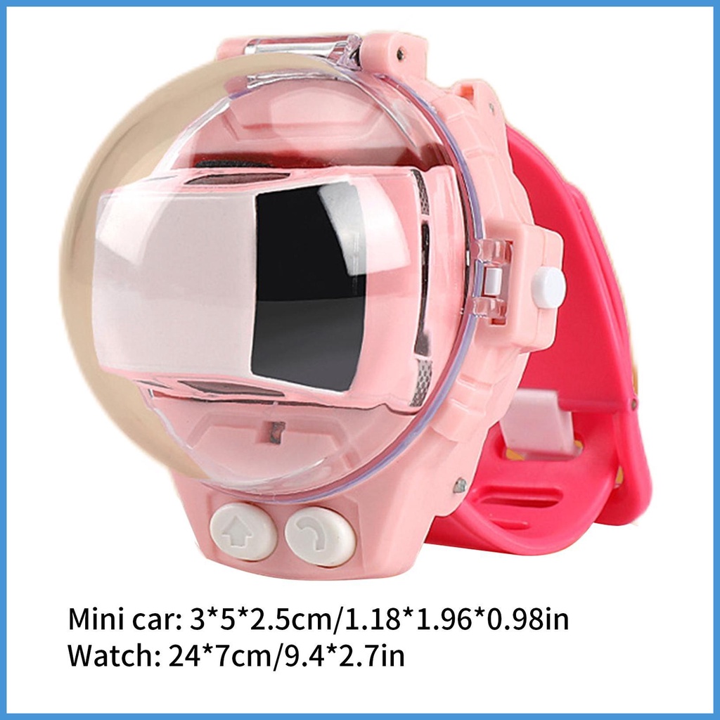 Đồng Hồ Điều Khiển Từ Xa Mini 2.4 GHz Cổng Sạc USB Cho Xe Hơi/Xe Đua Dễ Thương