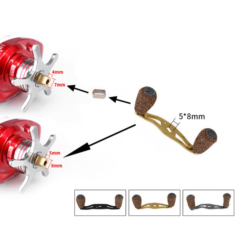 QQ Tay Cầm Guồng Quay Cần Câu Cá Thay Thế Bằng Carbon
