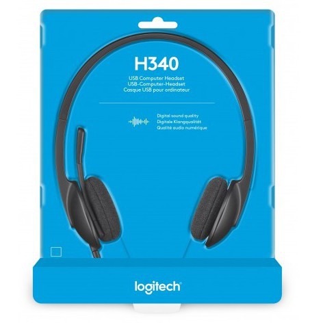 Tai nghe On-ear Logitech H340 (Đen) - Hàng chính hãng