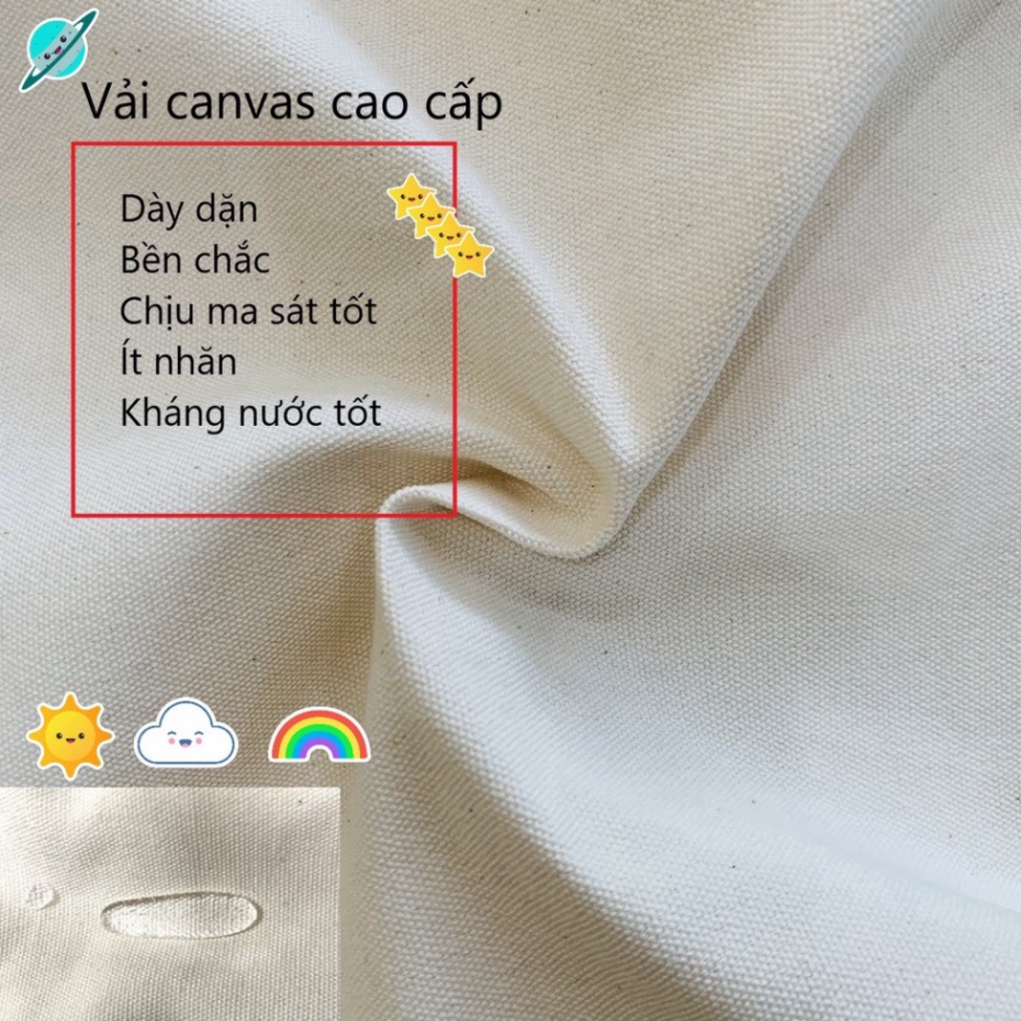 Túi vải canvas cao cấp London khổ vuông hiện đại