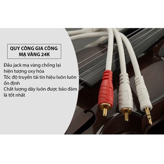 DÂY TÍN HIỆU 3 LI 3.5MM RA 2 AV JSJ 3321