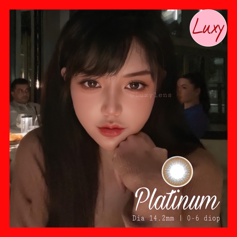 [ Ảnh Thật ] Lens Platinum Choco 0-6 Độ Nhập Khẩu Hàn Quốc Chính Hãng - Luxy Lens