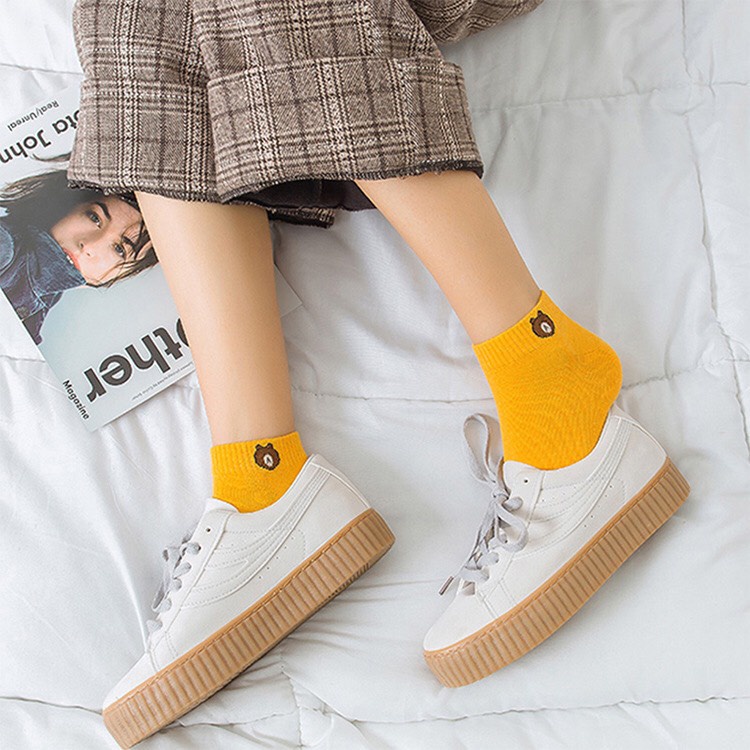 Sét 10 đôi tất gấu cute loại có túi