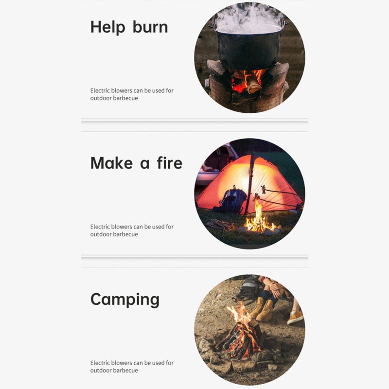 Quạt Thổi Lò Nướng BBQ Bằng Điện 9733 4500R 100-240V Có Thể Điều Chỉnh Tốc Độ