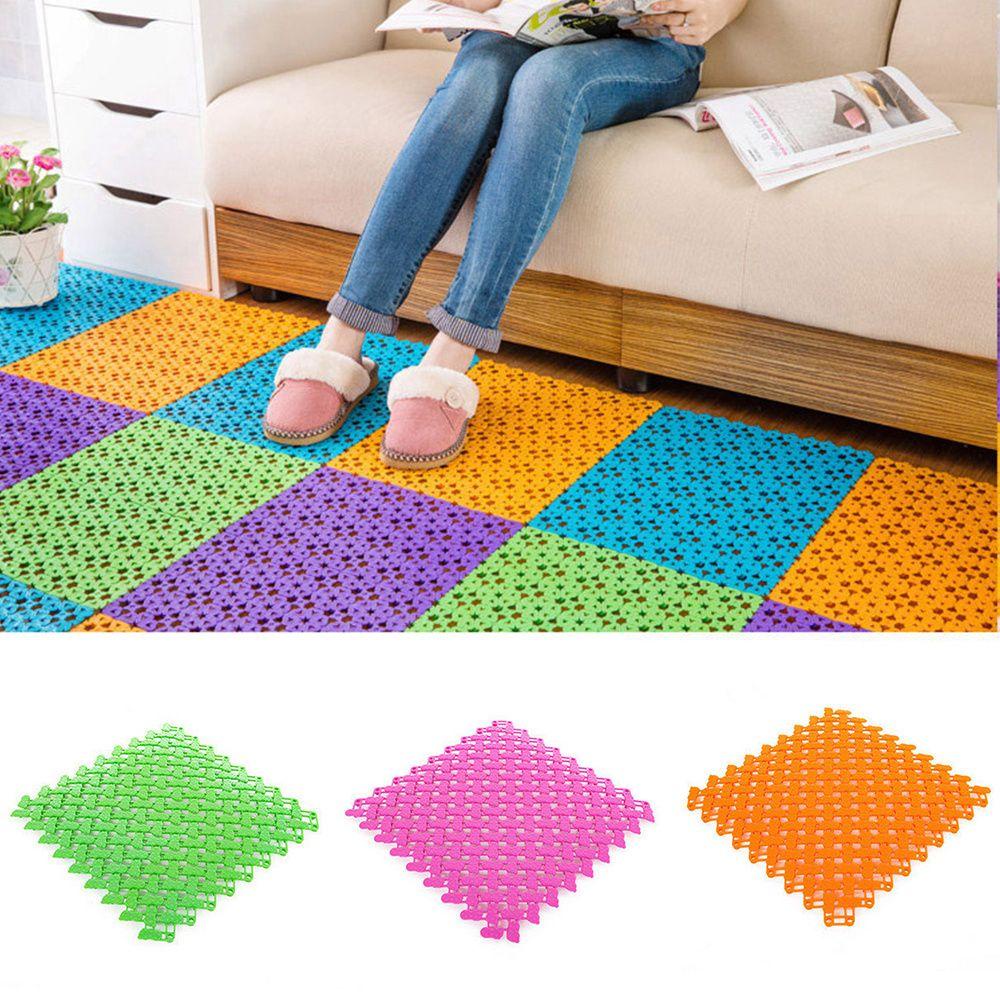 Thảm Lót Sàn Nhà Tắm Bằng PVC Đục Lỗ Ghép Nối Không Trượt Chống Nước