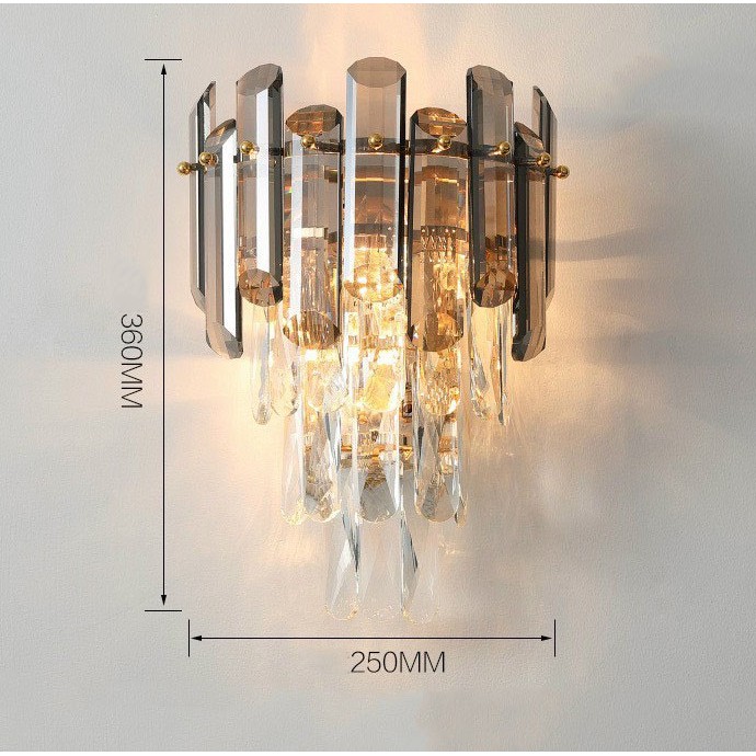 Đèn tường MONSKY VAVOR phong cách Bắc Âu hiện đại, sang trọng trang trí nội thất cao cấp - kèm bóng LED chuyên dụng.