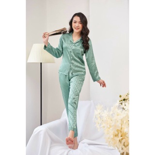 ĐỒ BỘ PIJAMA LỤA GẤM CAO CẤP NỮ
