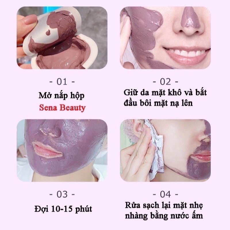 MẶT NẠ BÙN NON ĐẤT SÉT CÀ TÍM