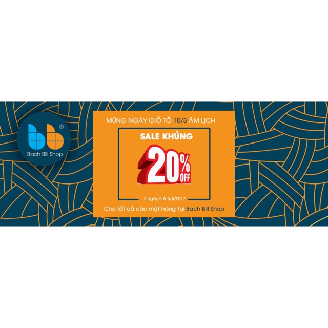 SALE 20% TẤT CẢ CÁC MẶT HÀNG TRONG 2 NGÀY
