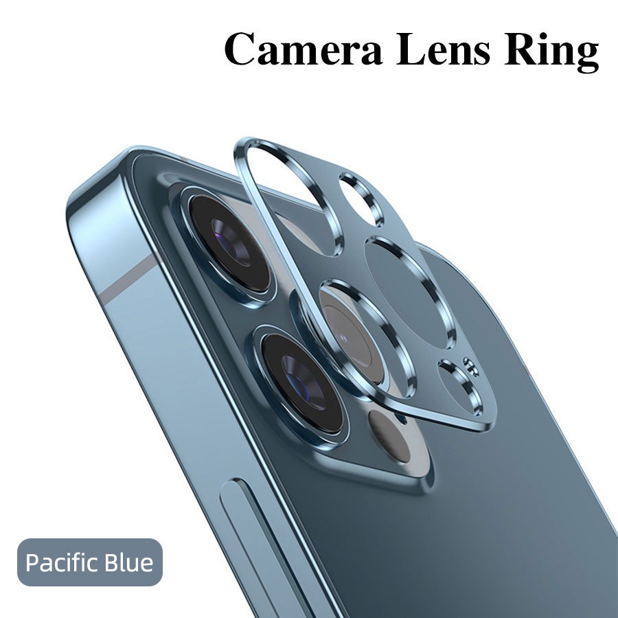 Viền Kim Loại Bảo Vệ Ống Kính Camera Sau Cho iPhone 12 Pro Max / 12 Mini