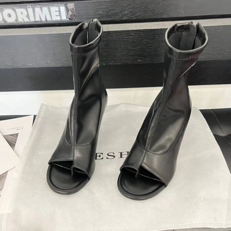 x Boot Xỏ Ngón 9p Hở Mũi Da Mềm Êm Fullbox Cao Cấp