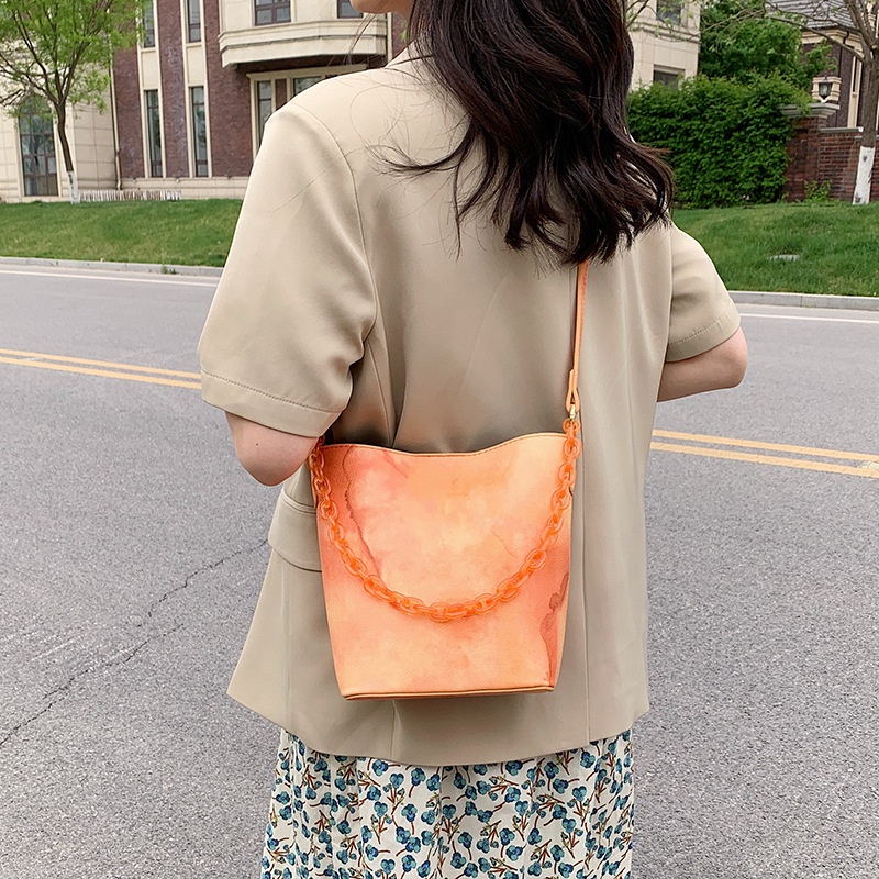 Túi Đeo JASMIN NOIR Chéo Da PU Phối Dây Xích Thời Trang Nữ Cao Cấp